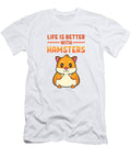 Life Is Better with a Hamster Dwarf Syrian Golden Hamster Graphics Lab T-Shirt