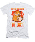 Life Is Short Hamster Owner Foodie Eating Toms Store T-Shirt