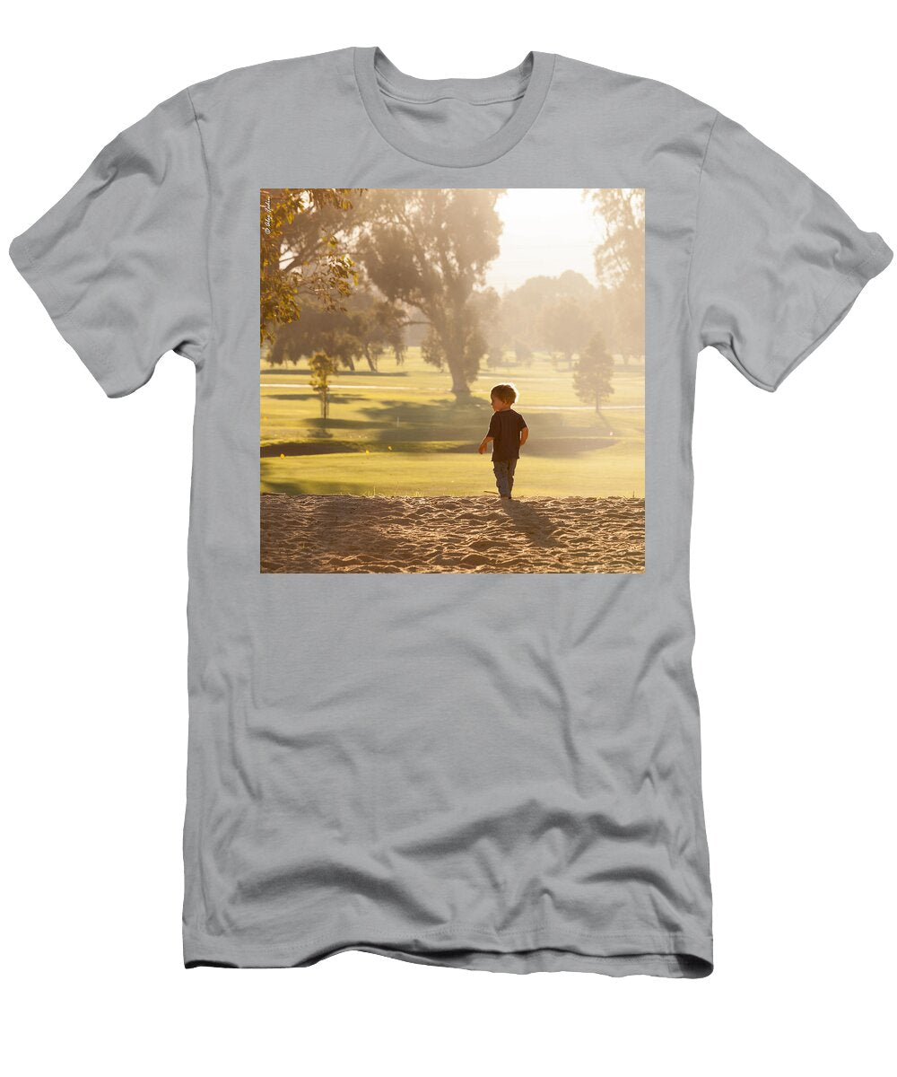 Little Boy Playing in Coyote Point Park Alexander Fedin T-Shirt