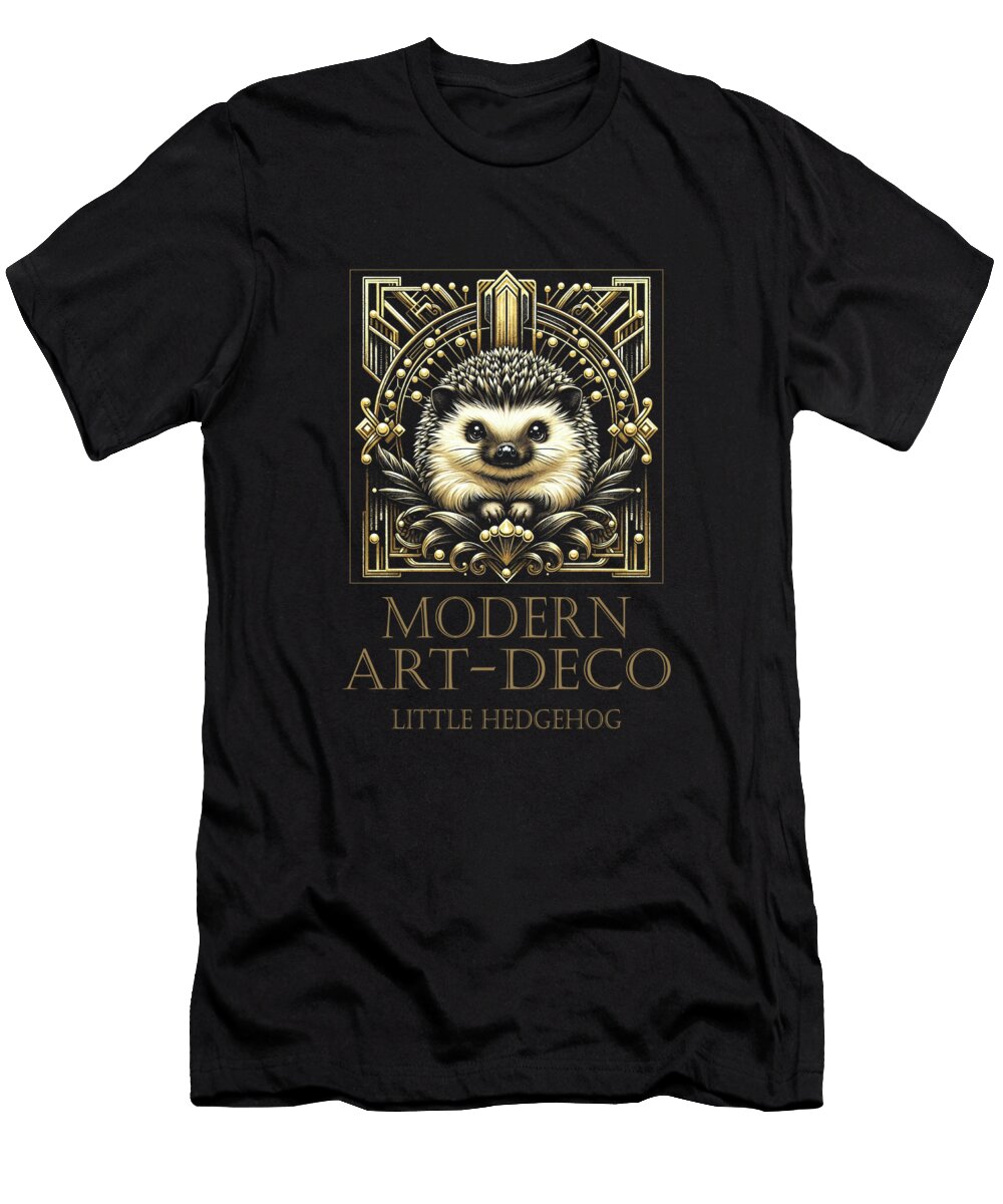 Little Hedgehog Icon Modern Art Deco Steffen Barth T-Shirt