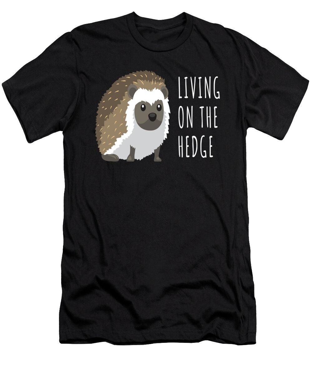 Living on the Hedge Cute Hedgehog Moon T-Shirt