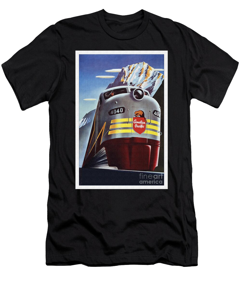 Locomotive Canadian Pacific 4040 R Muirhead Art T-Shirt