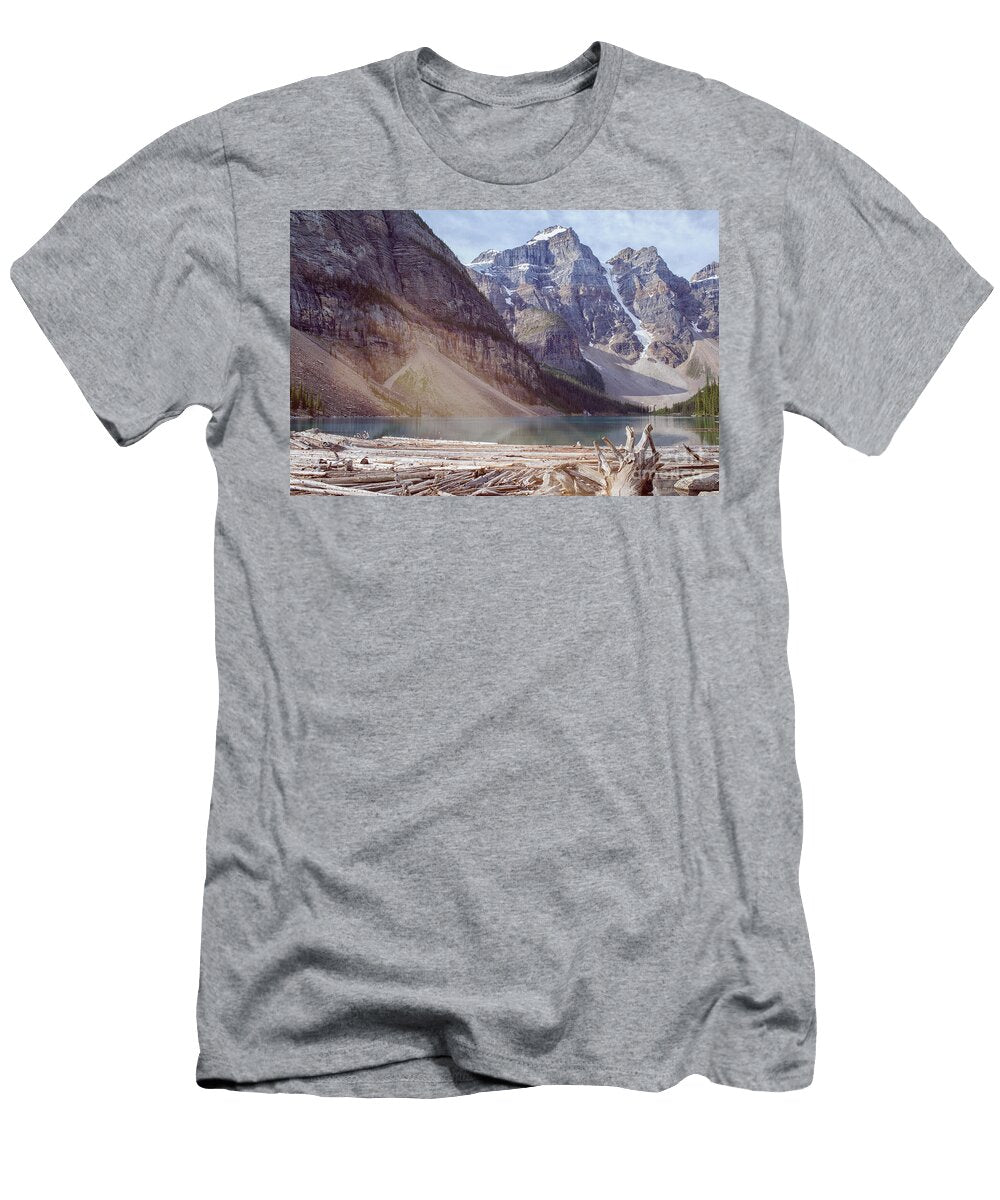 Logs At Lake Moraine Patricia Hofmeester T-Shirt