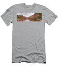 Lone Angler on the Mountain Fork River At Beavers Bend State Park Broken Bow Oklahoma Silvio Ligutti T-Shirt