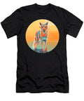 Lone Wild Coyote Digital Illustration Kids Joe Charles T-Shirt
