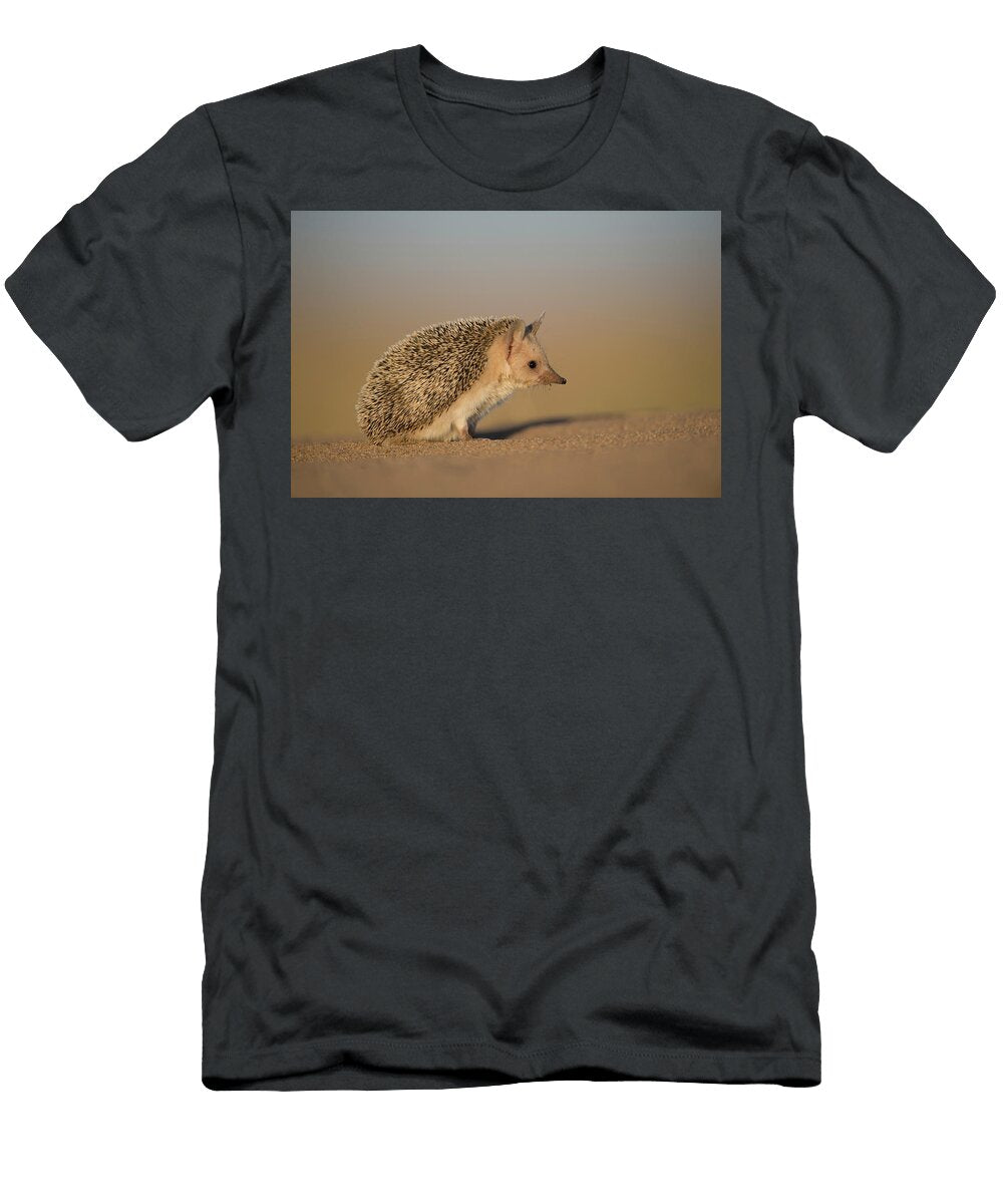 Long Eared Hedgehog Gobi Desert Mongolia Valeriy Maleev Natureplcom T-Shirt