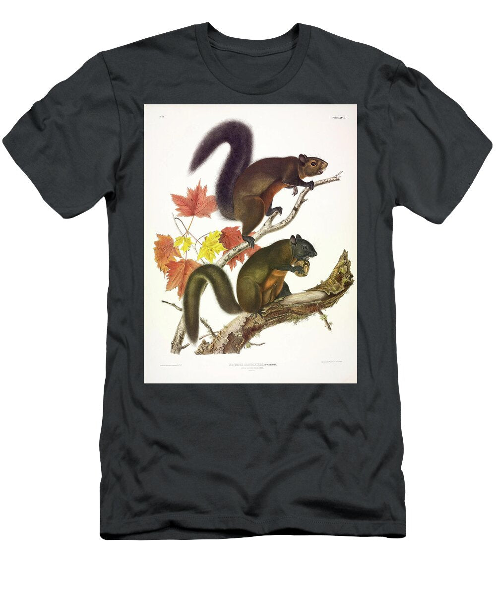 Long Haired Squirrel John James Audubon T-Shirt