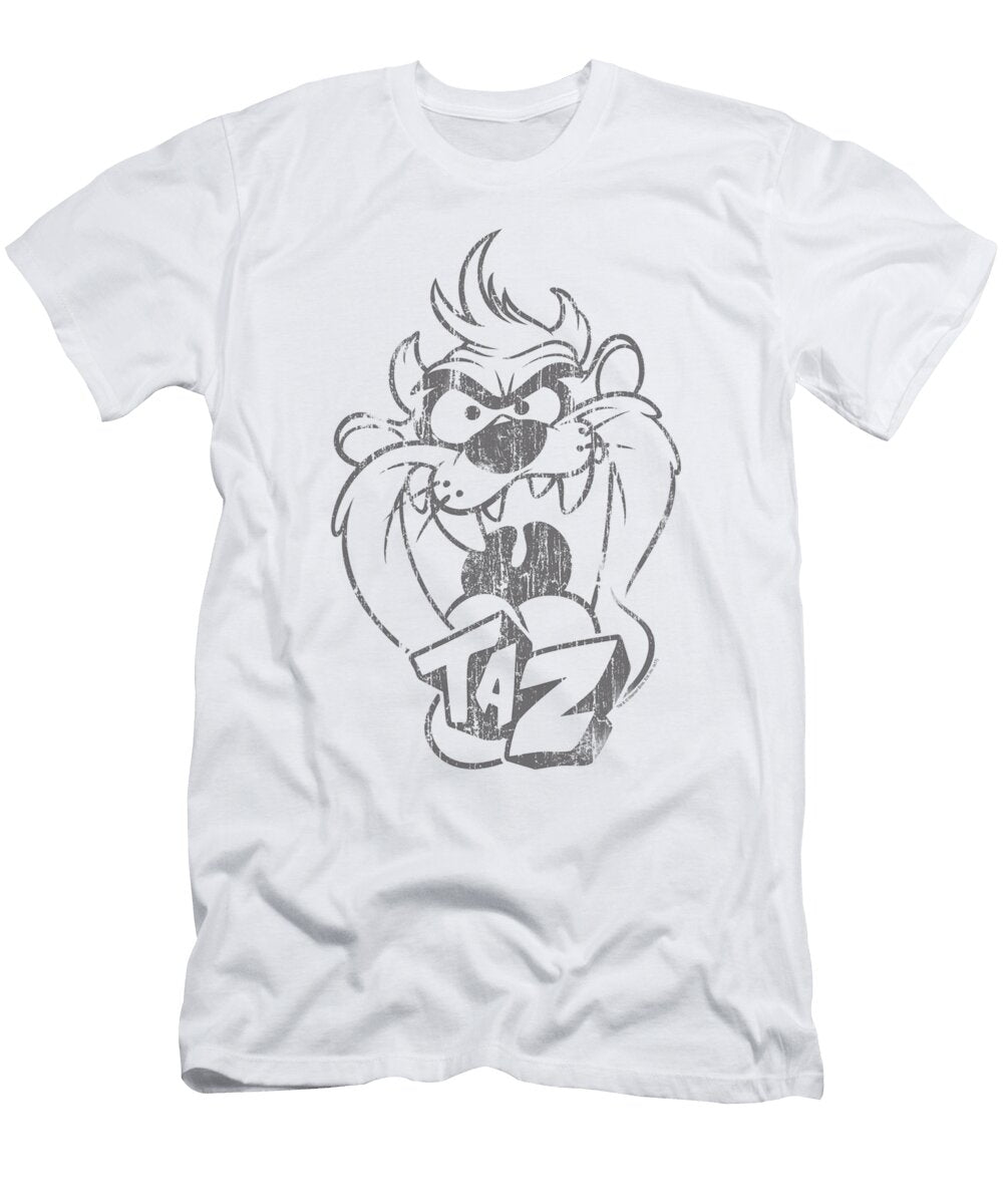 Looney Tunes Faded Taz Thats All Folks Sarah Deen T-Shirt