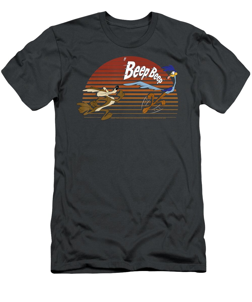Looney Tunes Wile E Coyote Road Runner Beep Beep Chase Gyani Layla T-Shirt