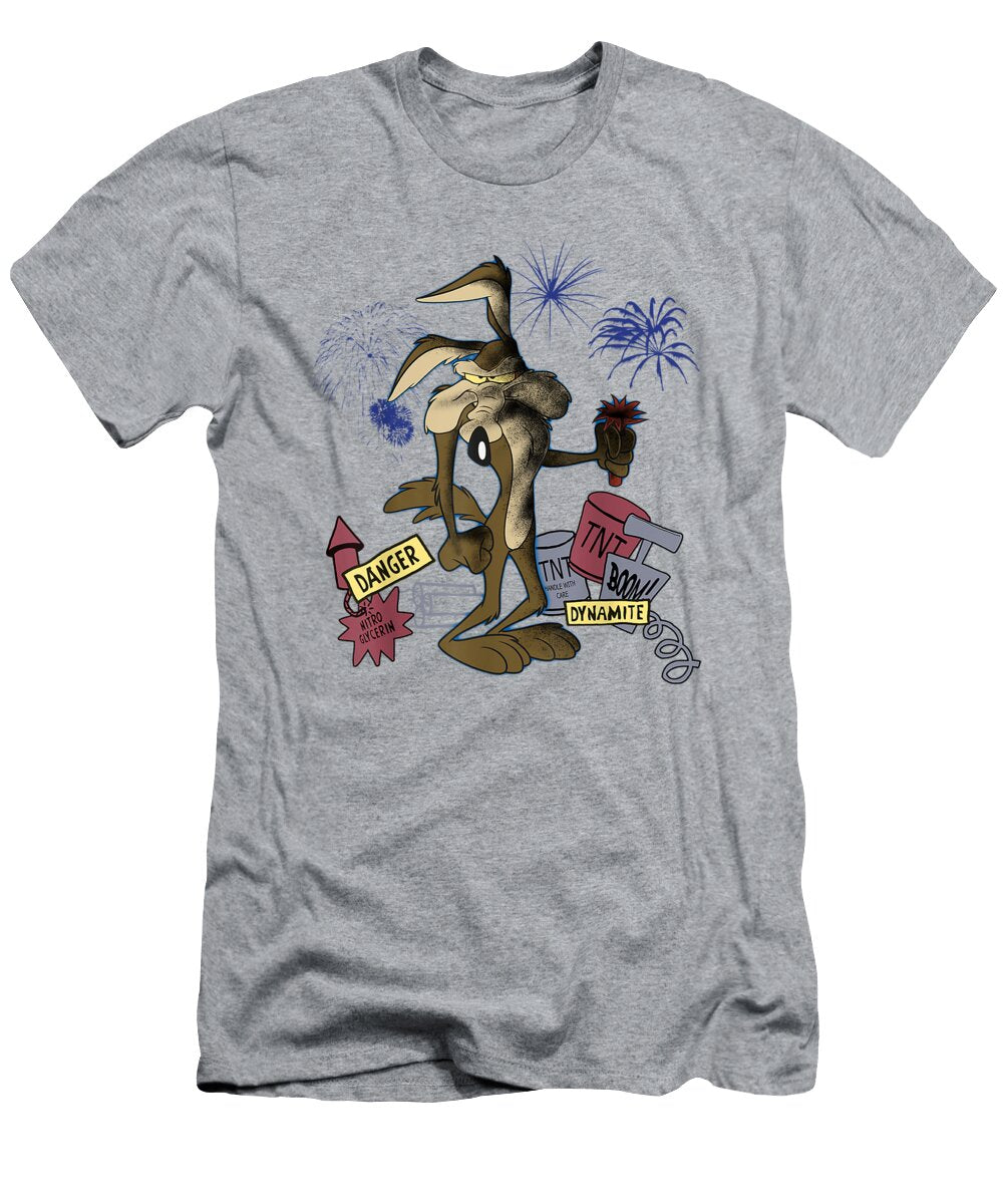 Looney Tunes Wile E Coyote Tnt Portrait Short Sleeve Haytha Joanne T-Shirt