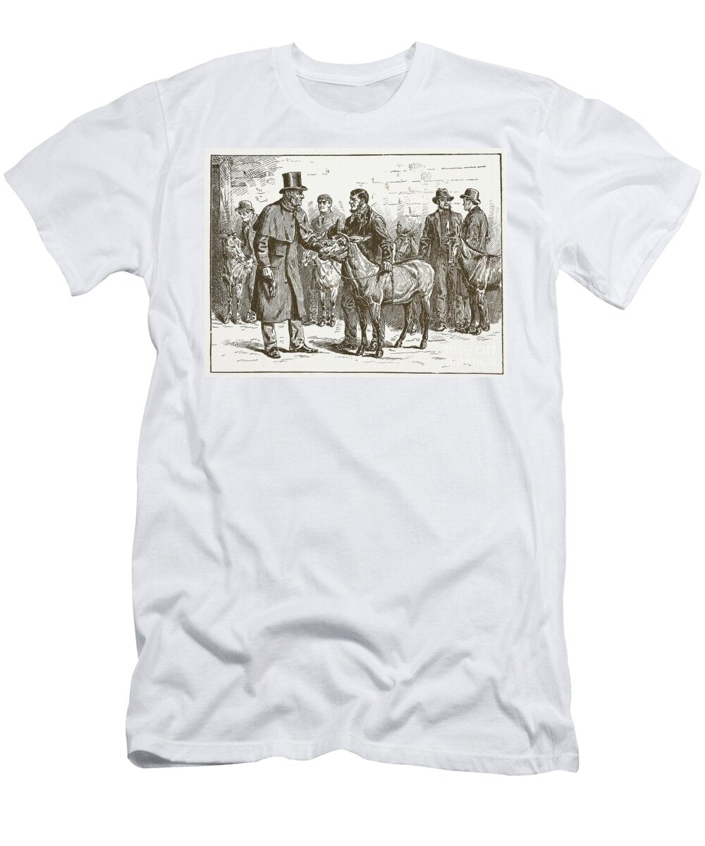 Lord Shaftesbury Inspecting a Costermongers Donkey Show English School T-Shirt