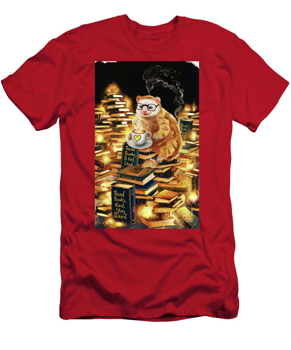 Loris Lover Book Lover Read Books Book Lover Gift Book Reader Gift for Librarian Read Books Be Kind Stay Weird Be Kind Grover Mcclure T-Shirt