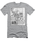 Los Angeles County California Vintage Map 1888 Black and White Carol Japp T-Shirt
