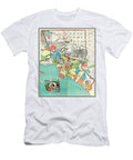 Los Angeles County California Vintage Map 1888 Carol Japp T-Shirt