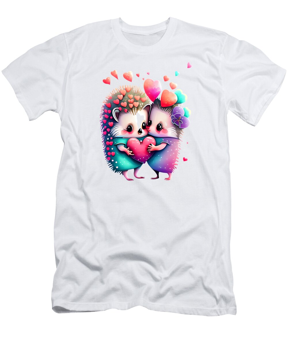 Love Hedgehogs Amalia Suruceanu T-Shirt