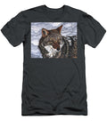 Majestic Coyote in Snowy Landscape Parry Johnson T-Shirt