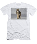 Majestic Coyote Standing in Snow Jonathan Hornsby T-Shirt