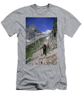 Man Hiking in Val Ferret in Courmayeur Scott Markewitz T-Shirt