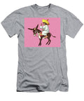 Man Riding a Donkey Csa Images T-Shirt