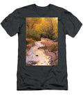Man Walks Up Coyote Gulch in Fall Dylan Brown T-Shirt