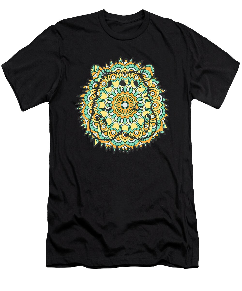 Mandala Hedgehog Geometric Pattern Art Mandala Animal Dhbubble T-Shirt