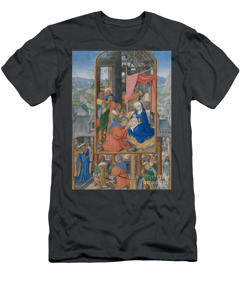 Manuscript Illumination with Adoration of the Magi Netherlandish School T-Shirt