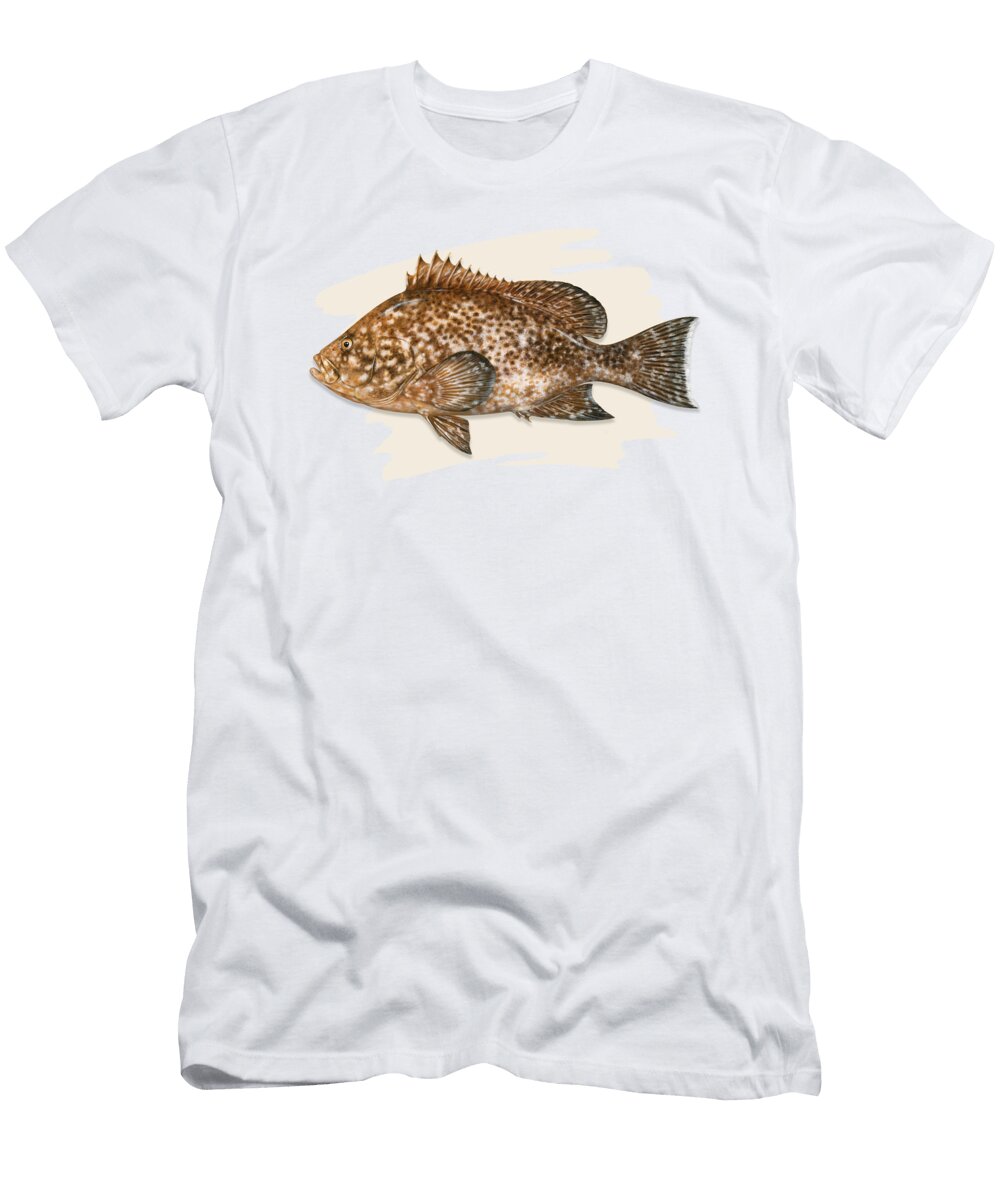 Marbled Grouper Dawn Witherington T-Shirt