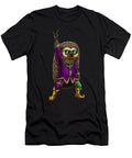 Mardi Gras Hedgehog Rocker Purple Green Gold Maisie Jackson T-Shirt
