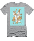 Mary Riding on a Donkey with Jesus and Joseph Csa Images T-Shirt