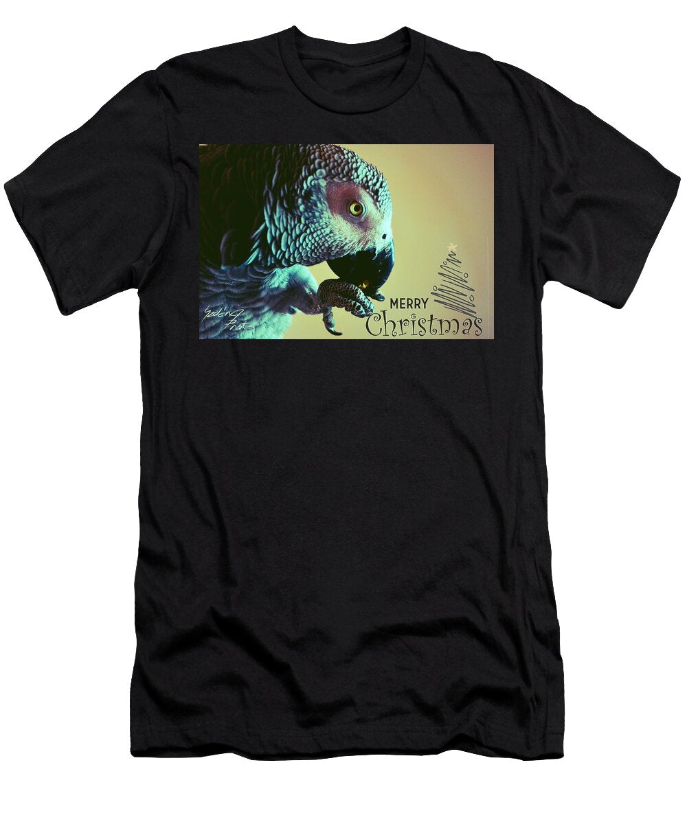 Merry Christmas Parrot Judit Szalanczi T-Shirt
