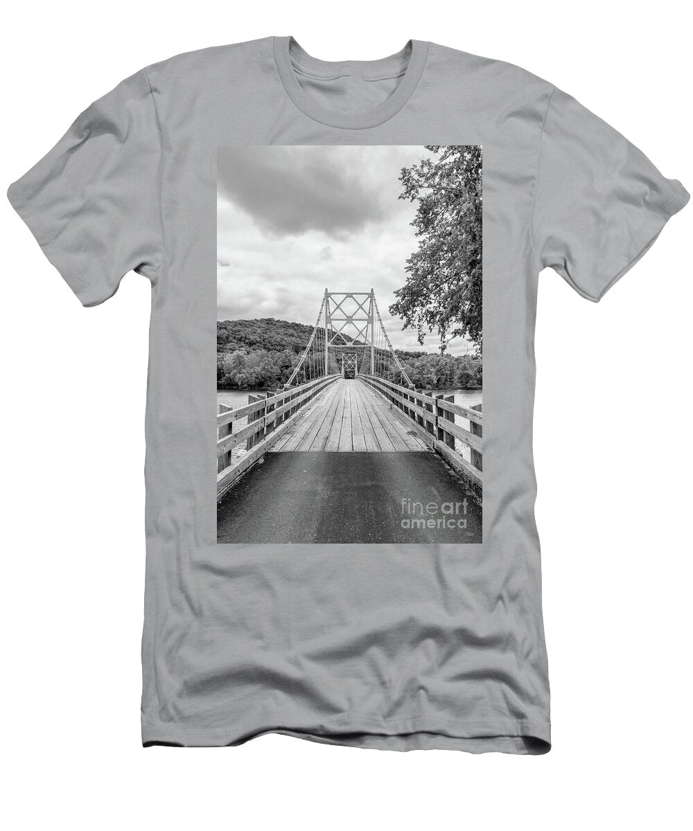 Middle of Beaver Bridge Grayscale Jennifer White T-Shirt
