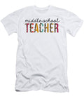 Middle School Teacher Leopard Print Funny Jensen Cena T-Shirt