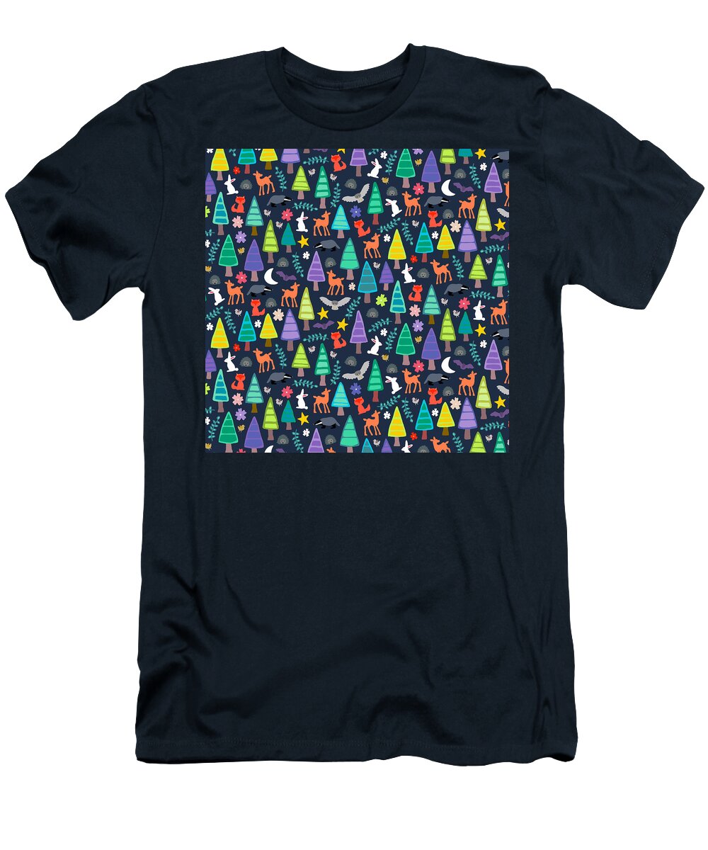Midnight Woodland Sharon Turner T-Shirt