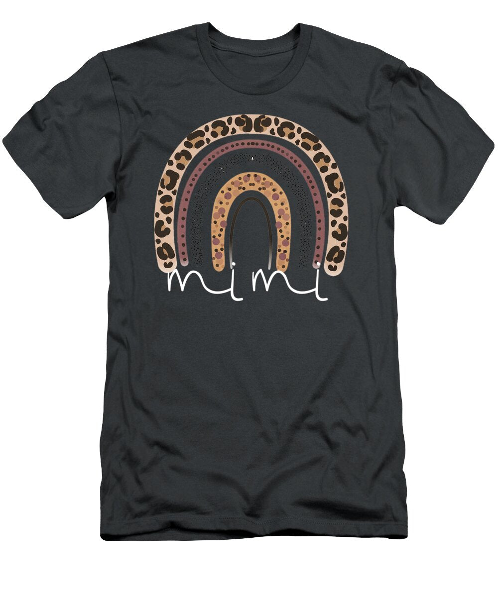 Mimi Rainbow Cheetah Grandma Women Christmas Mothers Day Gethin Aoibhe T-Shirt