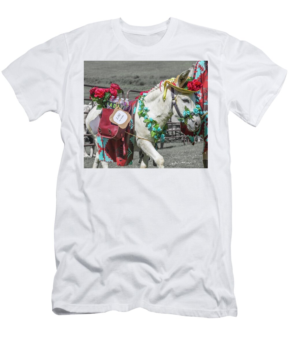 Miniature Donkey Festive Day Betsy Knapp T-Shirt