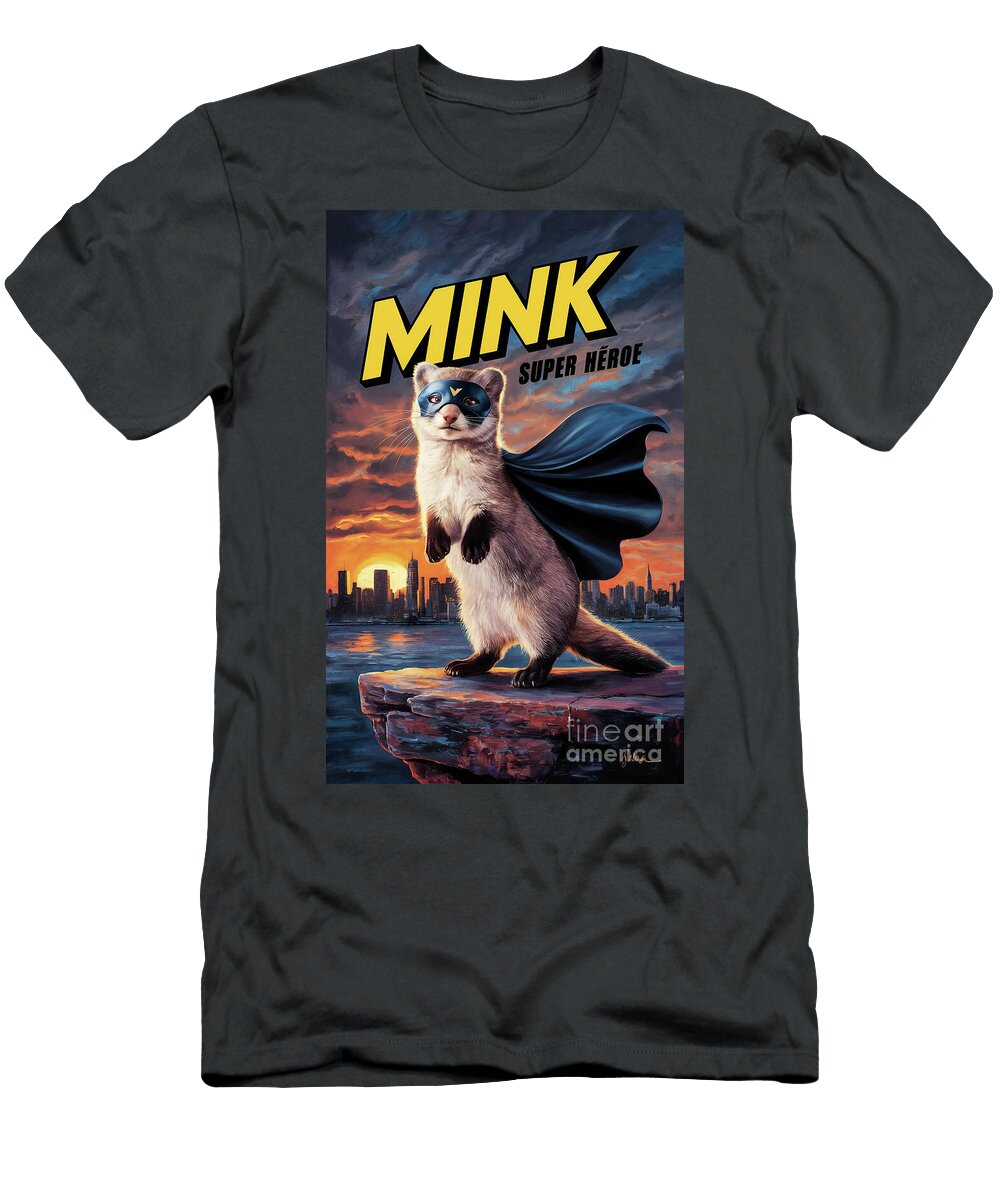 Mink Superhero Rhys Jacobson T-Shirt