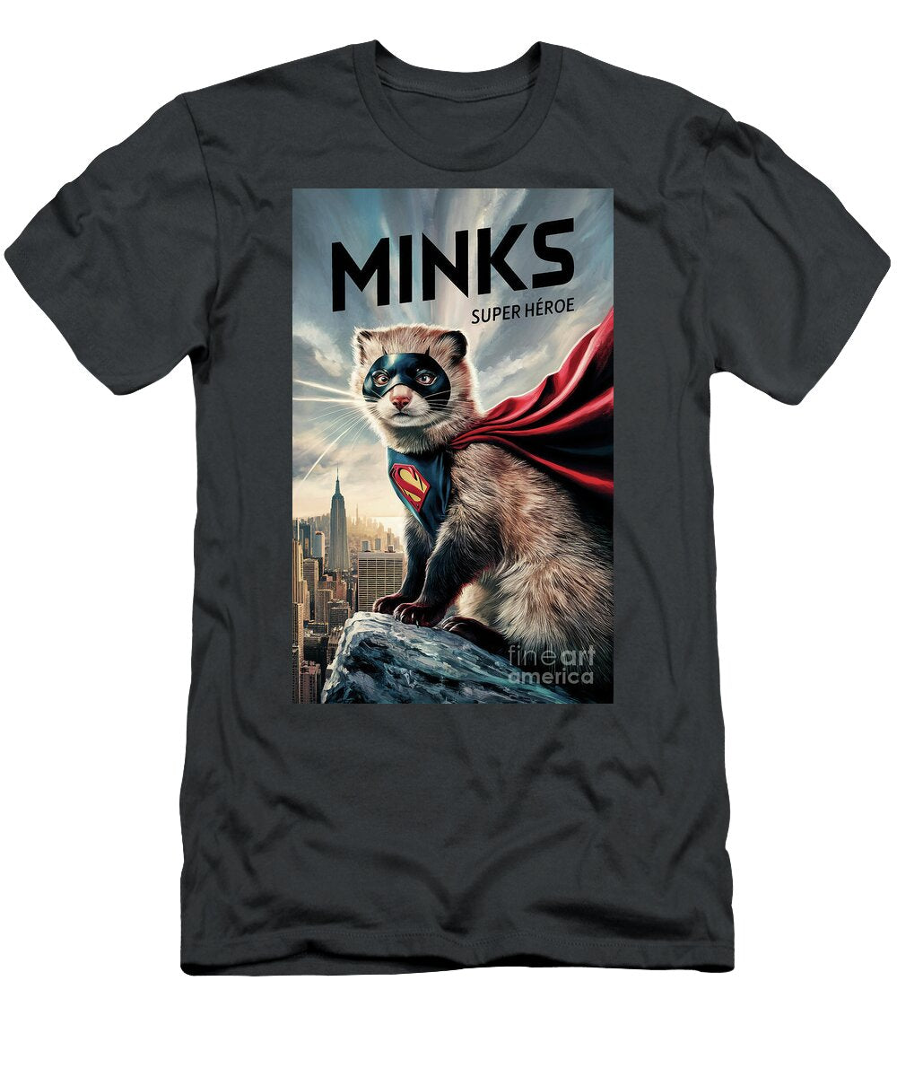 Minks Superhero Rhys Jacobson T-Shirt