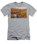 Misty Rainy Autumn Wetlands Angelo Marcialis Melody of Light Photography T-Shirt
