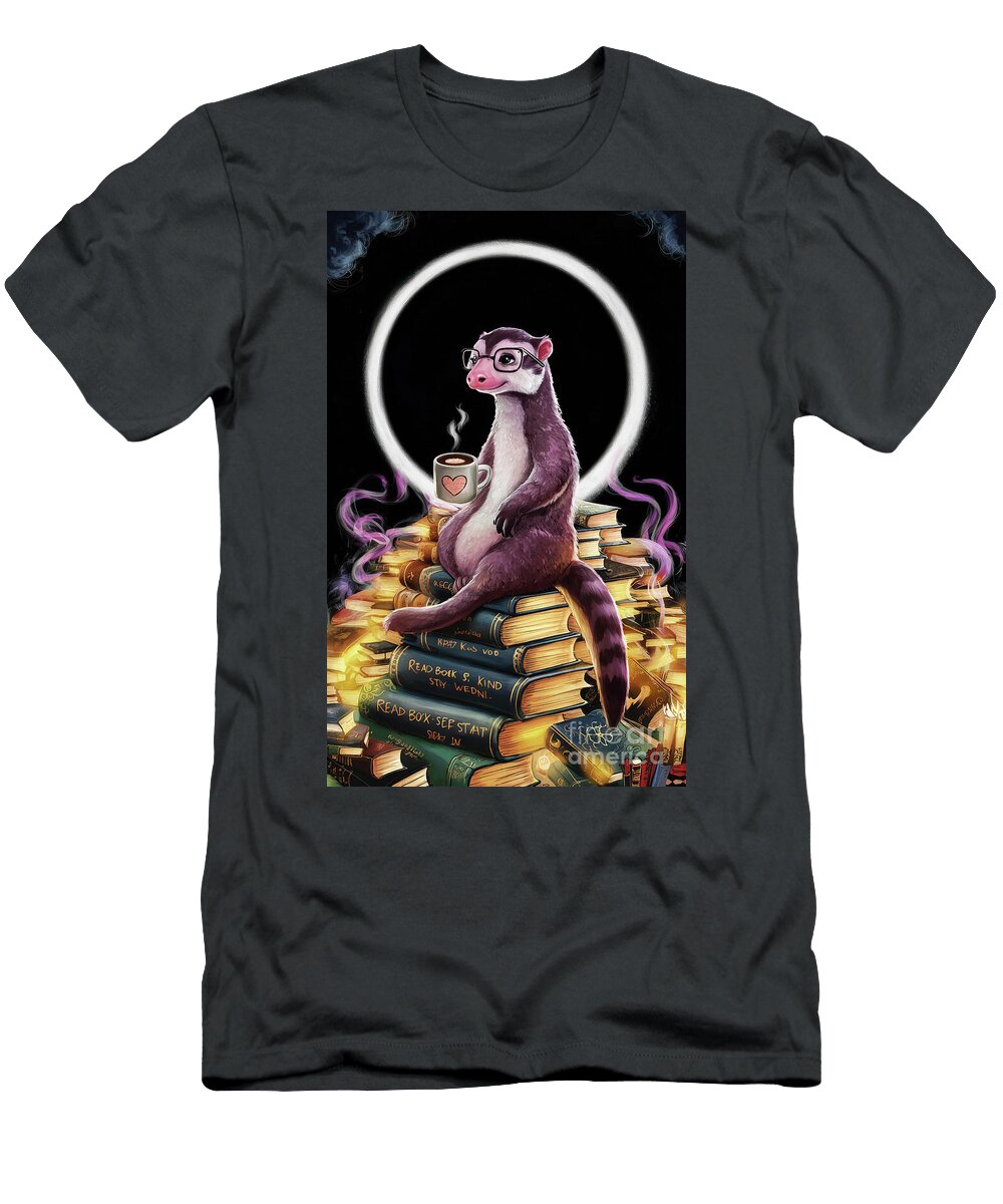 Mongoose Lover Book Lover Read Books Book Lover Gift Book Reader Gift for Librarian Read Books Be Kind Stay Weird Be Kind Grover Mcclure T-Shirt