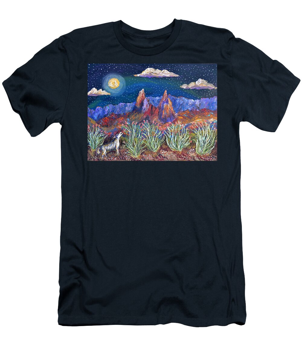 Moon Over Mule Ears James Mangum T-Shirt