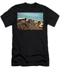 Moorhen with Chicks Nesting on a Nest of Twigs Johan Ferret T-Shirt