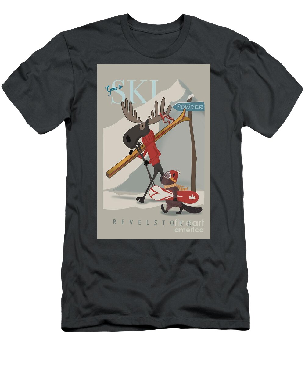 Moose Ski Revelstoke Sassan Filsoof T-Shirt