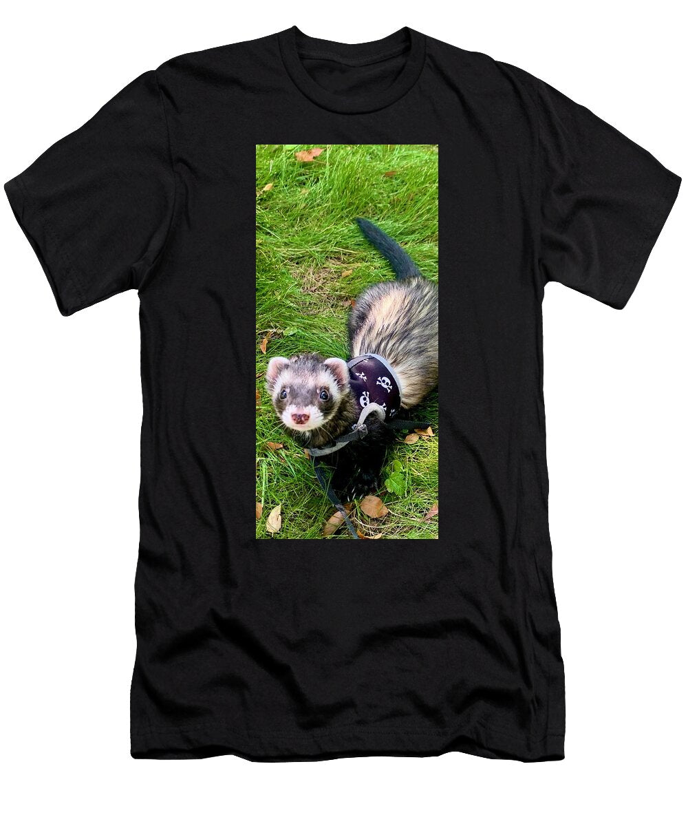 Mooshie with Leaf Socks Charles Cameron T-Shirt