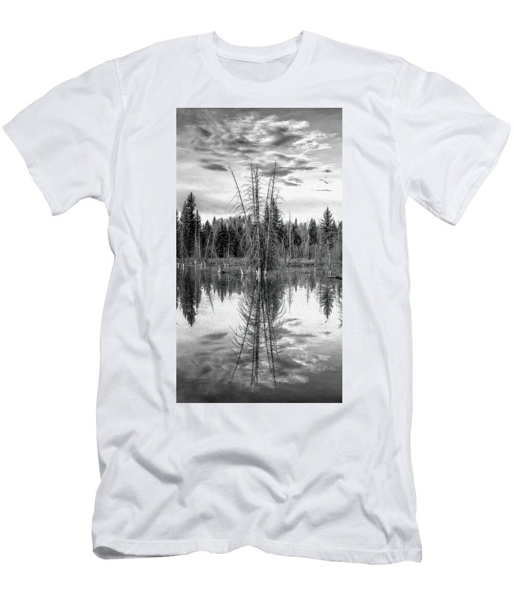 Morning Reflection Grand Teton National Park Stephen Stookey T-Shirt