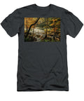Mountain Fork River in Fall Morning Iris Greenwell T-Shirt