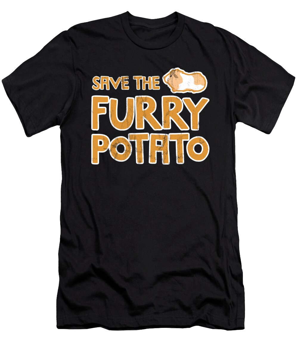 Mountain Guinea Pig Save the Furry Potato Noirty Designs T-Shirt