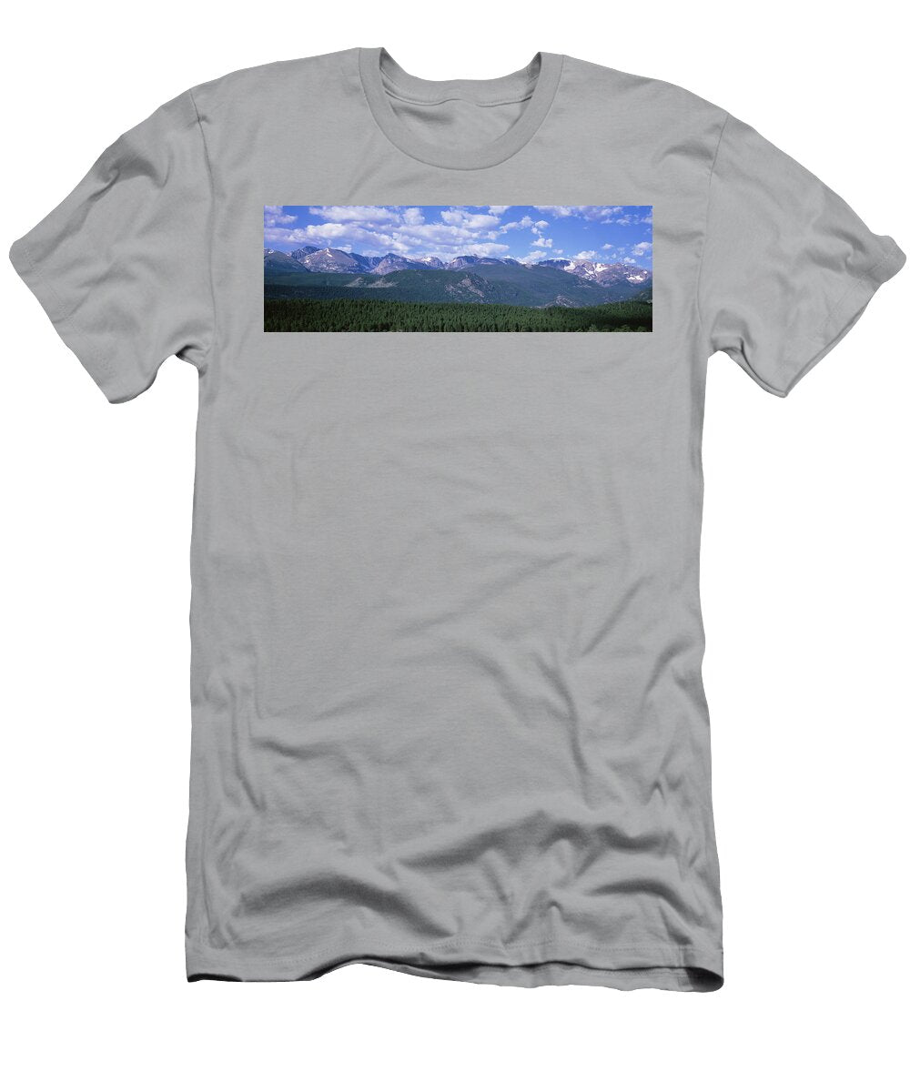 Mountains Fr Beaver Meadows Rocky Mt Panoramic Images T-Shirt
