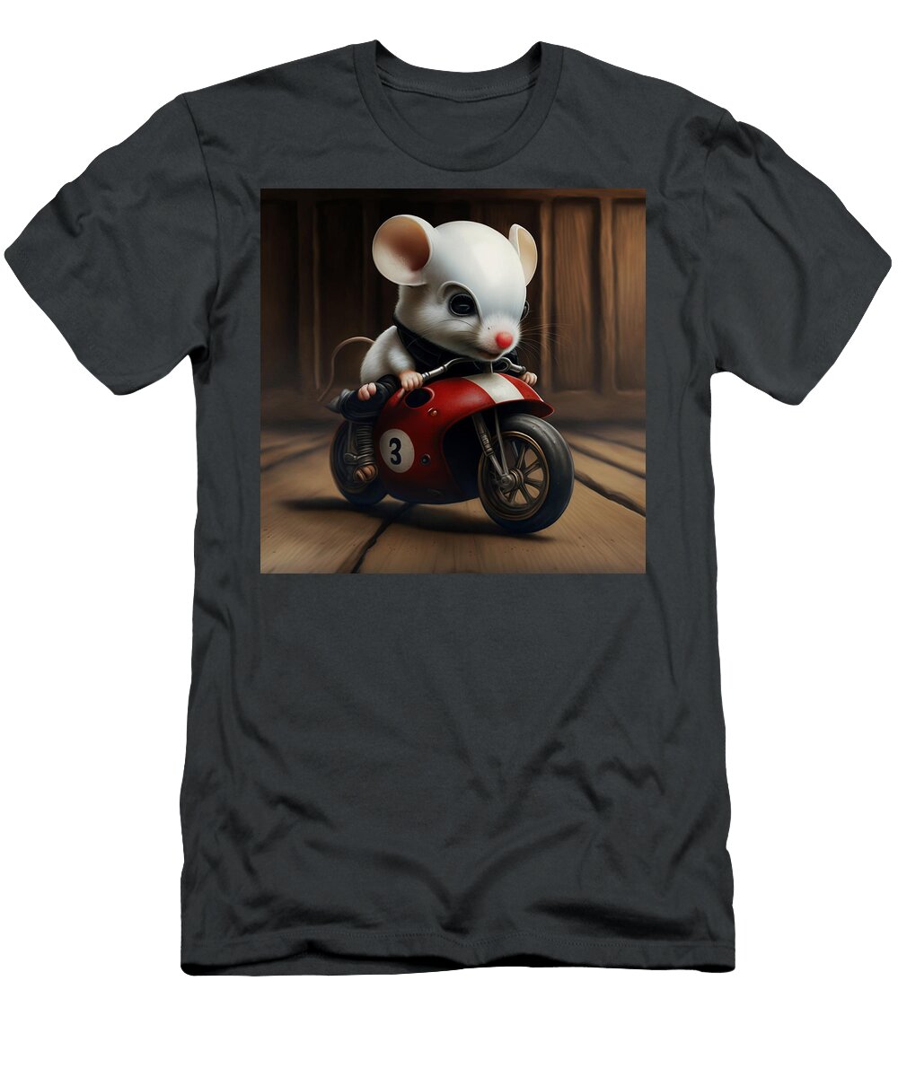 Mouse on a Motorcycle Danny Ferreira T-Shirt