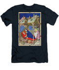 Ms 11060 11061 Hours of Notre Dame Prime the Birth of Christ From the Tres Riches Heures Du Duc De Berry Early 15th Century Jacquemart De Hesdin T-Shirt