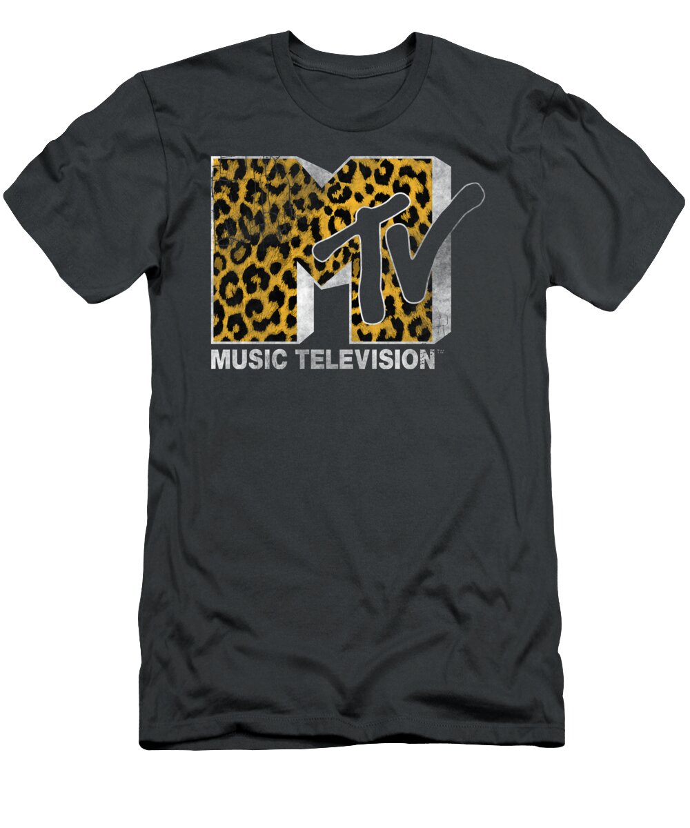 Mtv Logo Cheetah Print Aijaz Alija T-Shirt